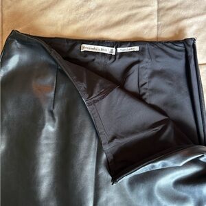 Abercrombie & Fitch Black mini Leather Skort